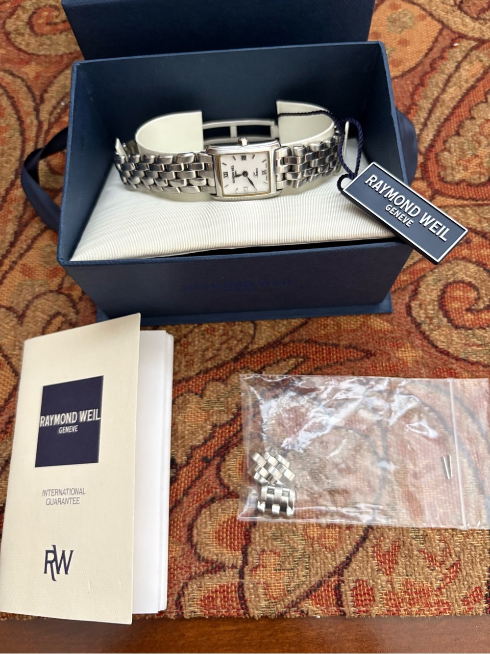 Raymond Weil Tosca Women’s Stainless Steel Watch White Roman Dial Style 5874 - Picture 12 of 13